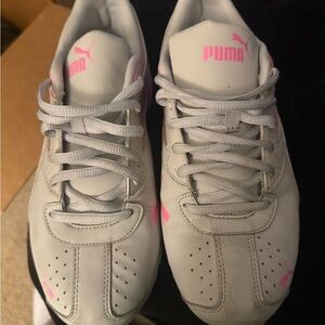 Puma Gray and Pink Sneakers